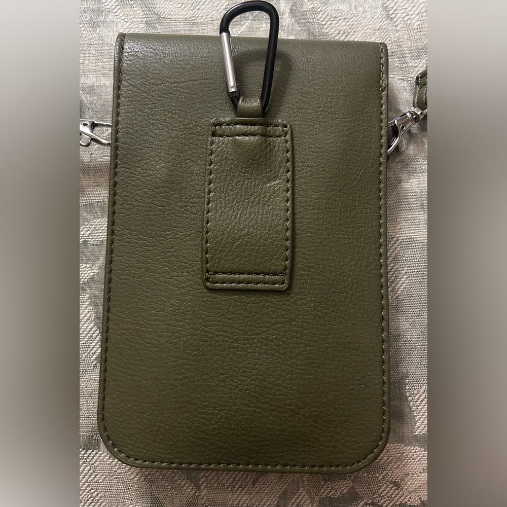 NWT K Carroll Army Green  Crossbody Bag with Tassel- RFID protected - Picture 5 of 5